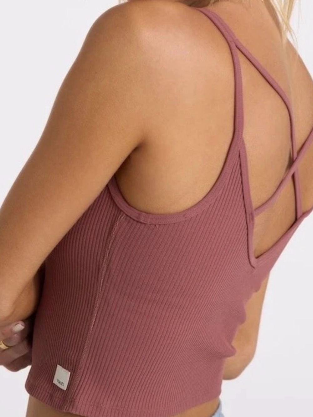 Vuori Rib Crop Tank - Picture 2 of 5